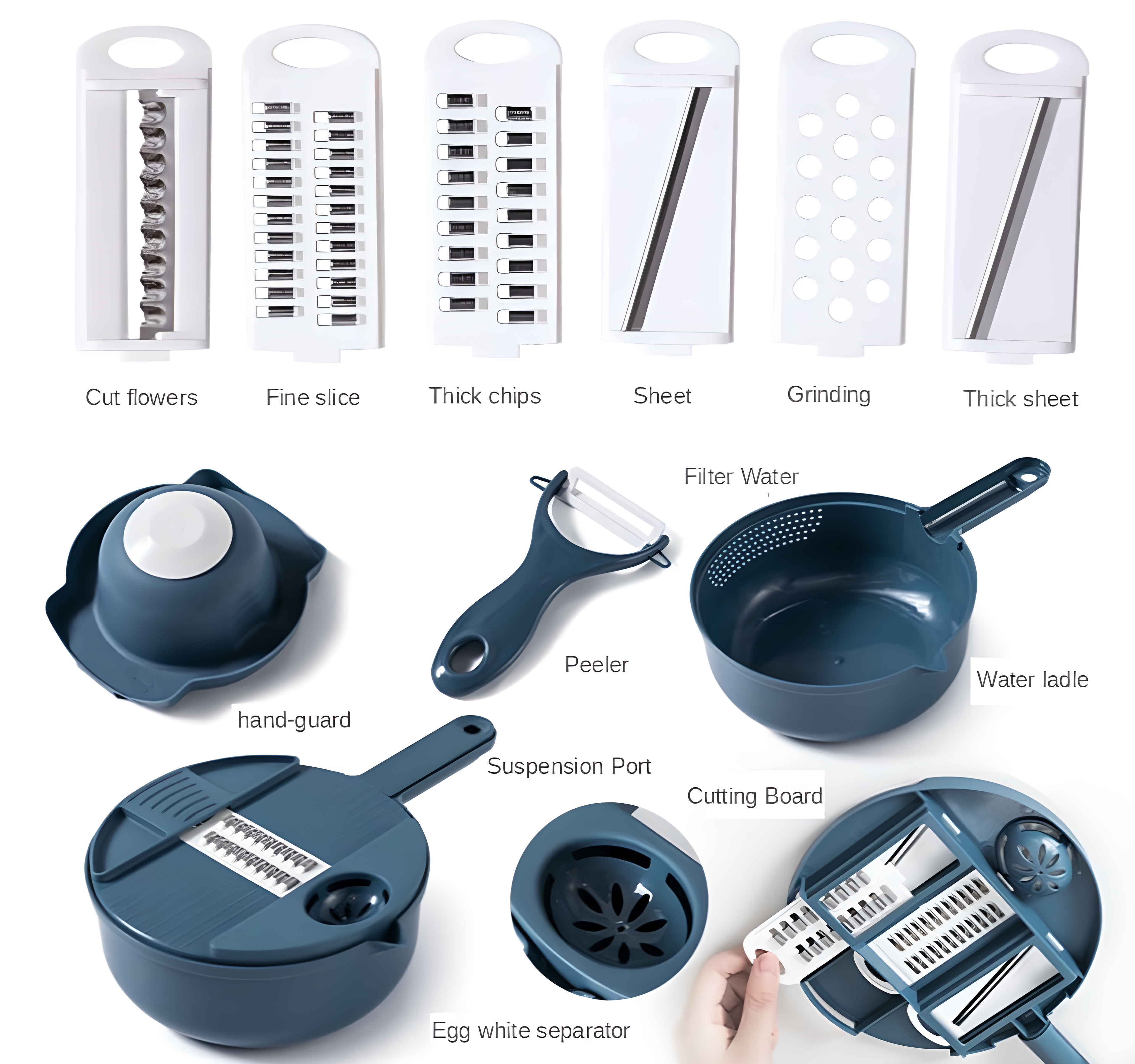 9-in-1 QuickShred Multifuctional Vegetable Cutter